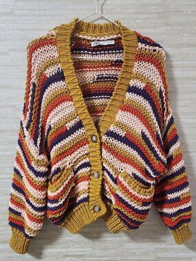 Goldear Knit Cardigan Multicolor